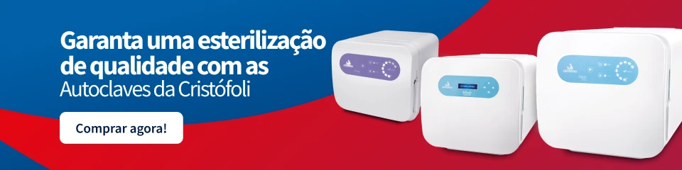 Imagem mostrando autoclaves da Cristófioli para esterilização de alta qualidade, essenciais para clínicas, laboratórios e hospitais, garantindo higiene segura.