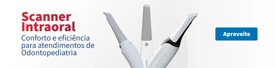 Scanner intraoral utilizado na odontologia, ideal para diagnósticos precisos e atendimento eficiente em odontopediatria.
