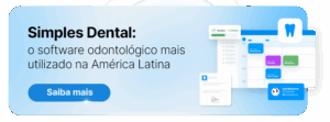 Imagem promocional do Simples Dental, o software odontológico mais utilizado na América Latina, com interface moderna e funcionalidades avançadas.