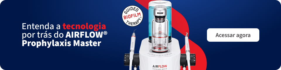 Imagem do dispositivo AIRFLOW Prophylaxis Master, tecnologia de limpeza dental avançada com fluxo de ar, indicado para higiene bucal eficiente.