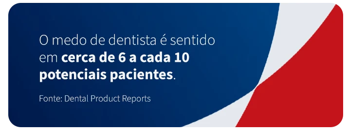 Dados mostram que o medo de dentista afeta aproximadamente 6 a cada 10 potenciais pacientes, refletindo a importância de estratégias para reduzir essa ansiedade.