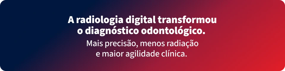 A radiologia digital transformou o diagnóstico odontológico, proporcionando maior precisão, menos radiação e maior agilidade clínica.