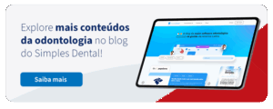 Imagem de um blog sobre odontologia no blog do Simples Dental, com destaque para conteúdo digital e gerenciamento odontológico na América Latina.