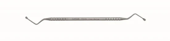 Cureta de Lucas de alta precisão com design ergonômico, ideal para procedimentos dentários, fácil de manusear e limpar, essencial para cirurgiões dentistas.
