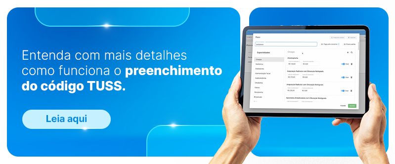 Preenchimento de TUSS do simples dental