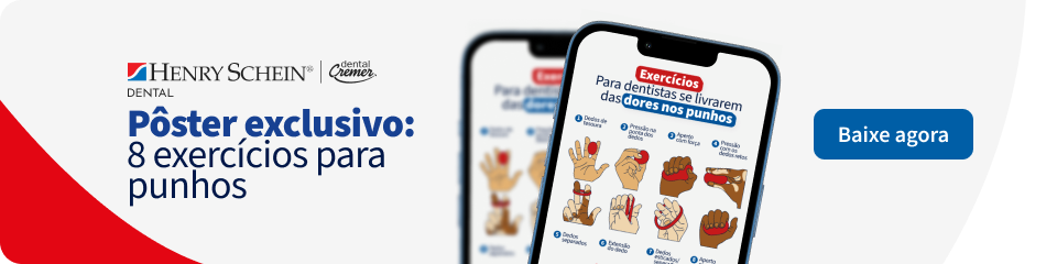 Pôster exclusivo com 8 exercícios para aliviar dores nos punhos, indicado para quem busca melhorar a saúde das mãos e prevenir lesões. Conteúdo ilustrado acessível via smartphone.