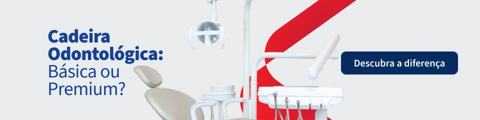 Comparação entre cadeira odontológica básica e premium em um ambiente de clínica, destacando diferenças de design e funcionalidades para melhorar tratamentos odontológicos.