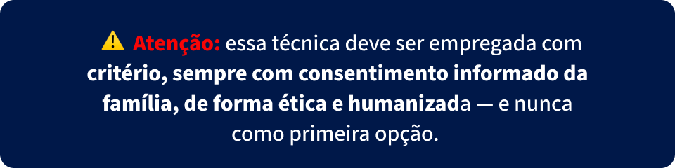 Imagem com aviso de uso ético e humanizado de técnicas, destacando a importância do consentimento informado na prática responsável de técnicas.